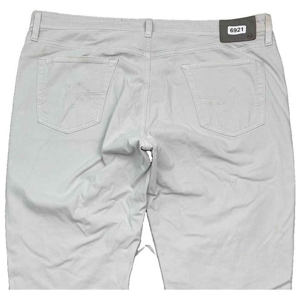 AG Adriano Goldschmied The Everett Pants Men Actual 40X29 Off White Slim Jeans